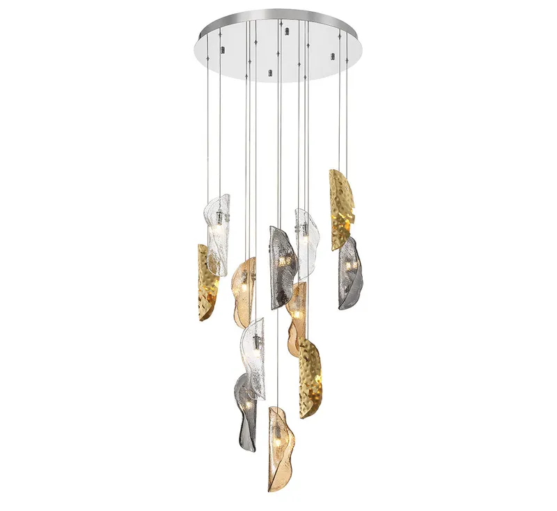 SORRENTO 10164-024-01, 12 Light Round LED Chandelier — Lib&Co. LED Pendant Lights 3.0W 3000K