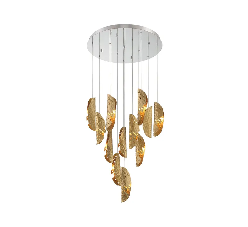 SORRENTO 10164-020-01, 12 Light round LED Chandelier — Lib&Co. LED Pendant Lights 3.0W 3000K