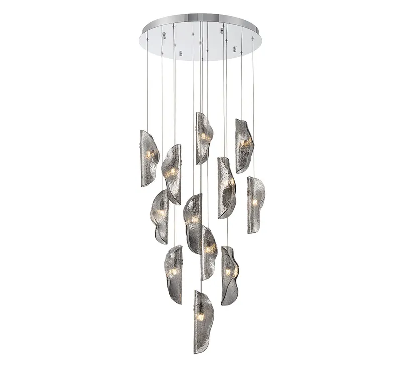 SORRENTO 10164-019-01, 12 Light round LED Chandelier — Lib&Co. LED Pendant Lights 3.0W 3000K
