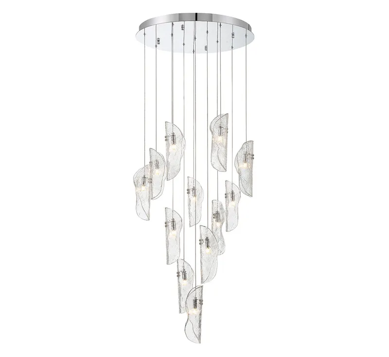 SORRENTO 10164-017-01, 12 Light Round LED Chandelier — Lib&Co. LED Pendant Lights 3.0W 3000K