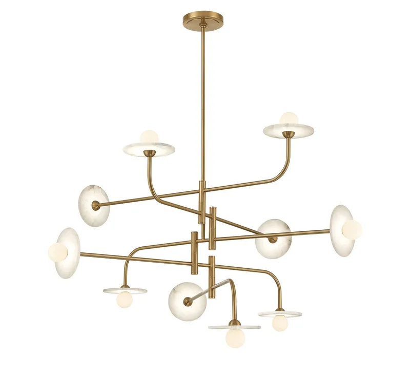 TERAMO 12053-037, 10 Light LED Chandelier — Lib&Co. LED Pendant Lights 3.0W 3000K