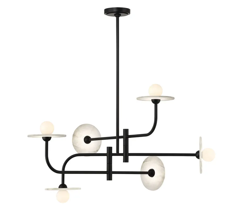 TERAMO 12051-02, 6 Light LED Chandelier — Lib&Co. LED Pendant Lights 3.0W 3000K