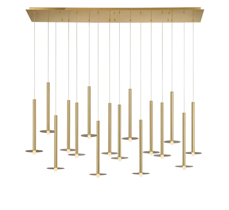 PIATTO 12108-07, 16 Light Linear LED Chandelier — Lib&Co. LED Linear Lights 40.0W 3000K