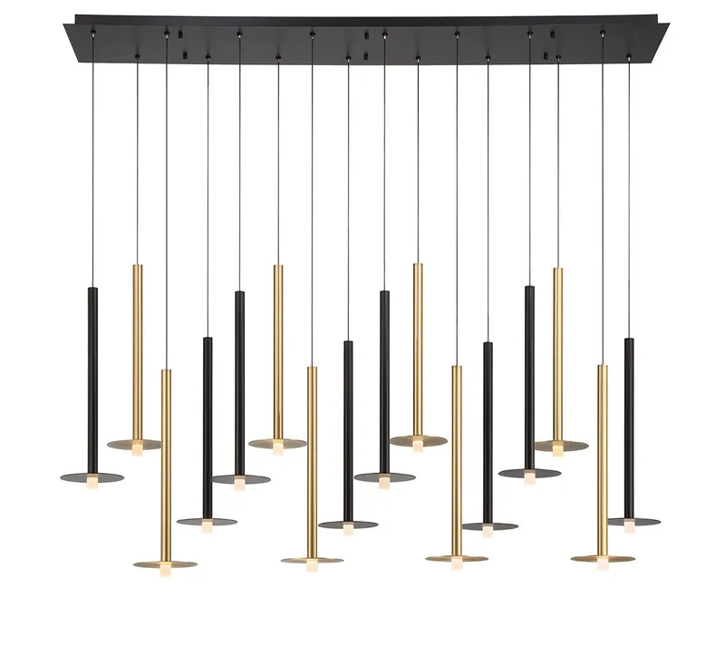 PIATTO 12108-023, 16 Light Linear LED Chandelier — Lib&Co. LED Linear Lights 40.0W 3000K