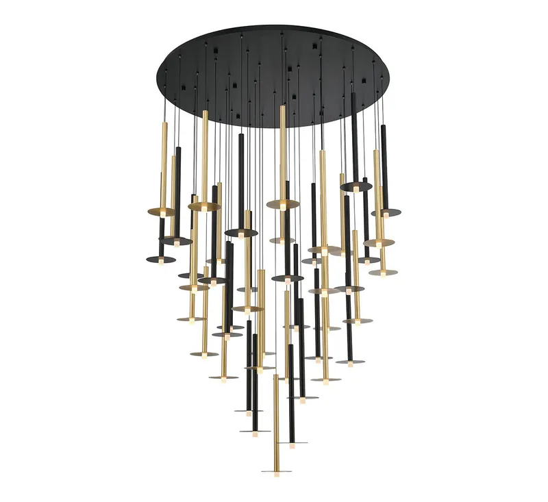 PIATTO 12106-023, 44 Light Round LED Chandelier — Lib&Co. LED Pendant Lights 120.0W 3000K