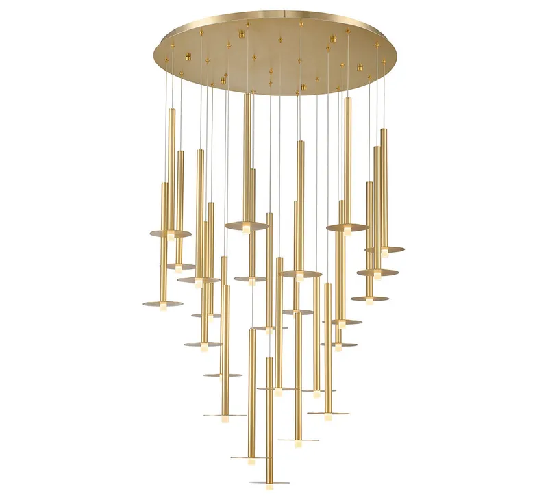 PIATTO 12105-07, 25 Light Round LED Chandelier — Lib&Co. LED Pendant Lights 70.0W 3000K