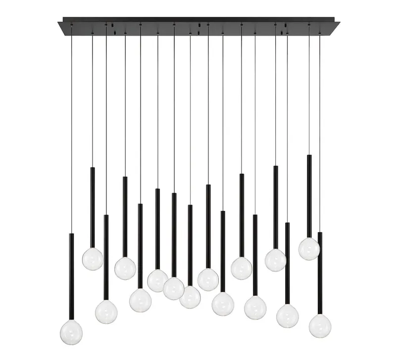 POSITANO 10152-02, 16 Light Linear LED Chandelier — Lib&Co. LED Linear Lights 40.0W 3000K