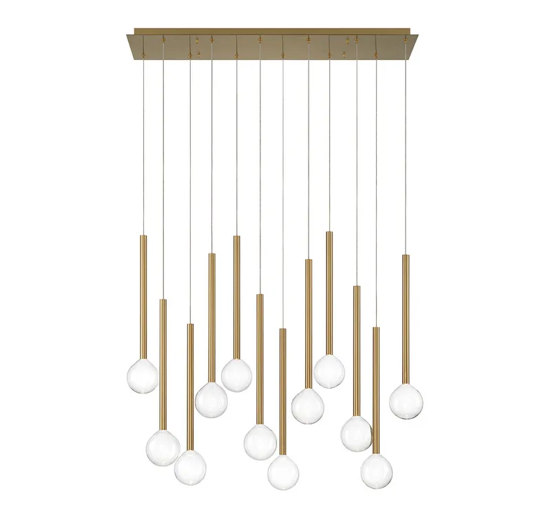 POSITANO 10150-07, 12 Light Linear LED Chandelier — Lib&Co. LED Linear Lights 33.0W 3000K