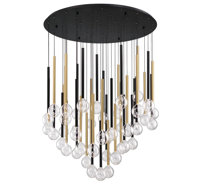 POSITANO 10148-023, 44 Light Round LED Chandelier — Lib&Co. LED Pendant Lights 120.0W 3000K