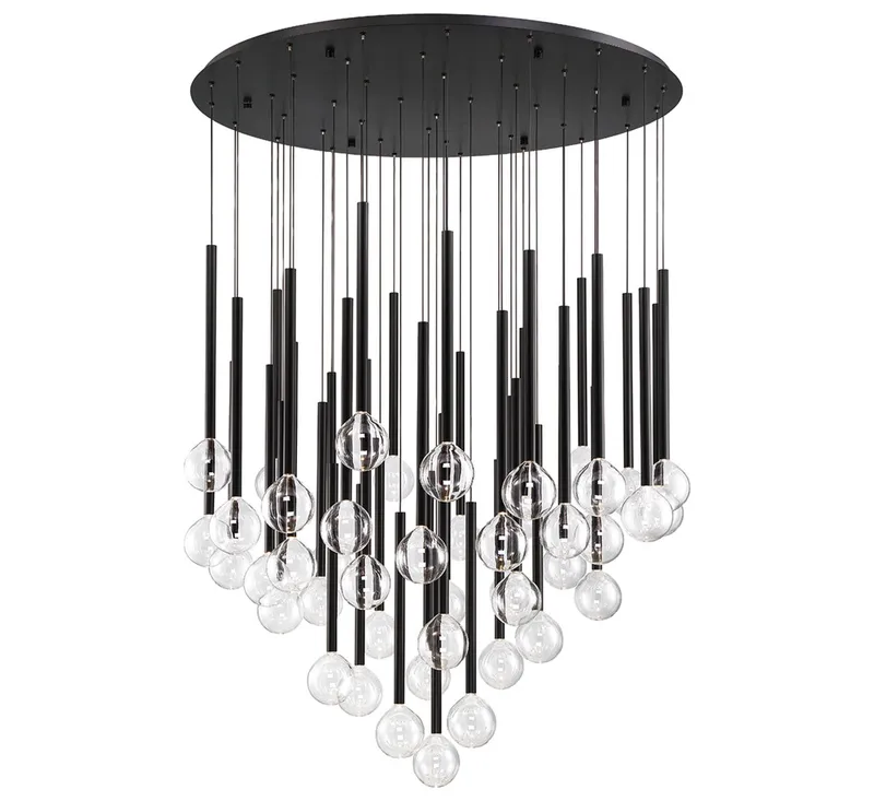 POSITANO 10148-02, 44 Light Round LED Chandelier — Lib&Co. LED Pendant Lights 120.0W 3000K