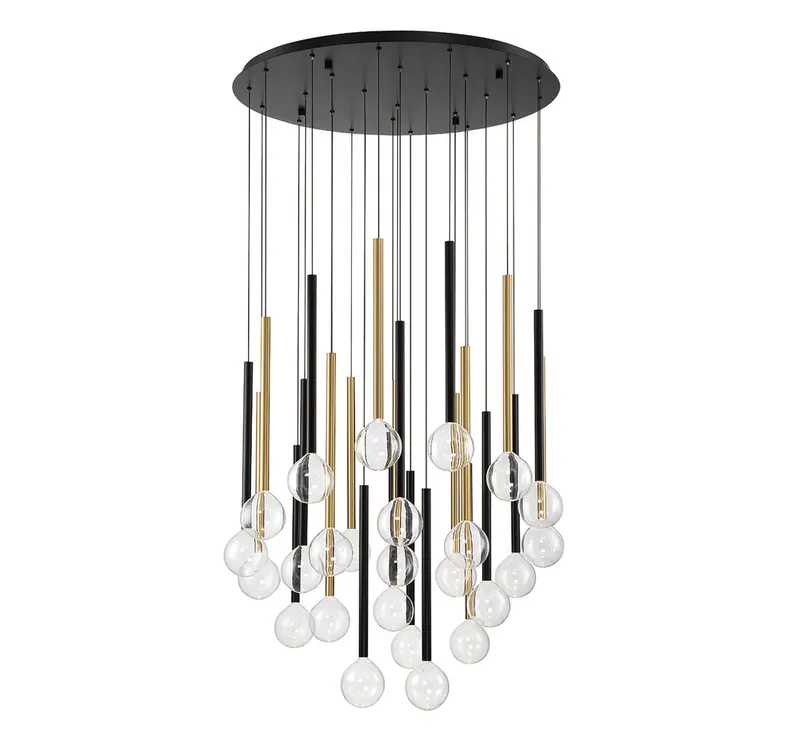 POSITANO 10146-023, 25 Light Round LED Chandelier — Lib&Co. LED Pendant Lights 70.0W 3000K