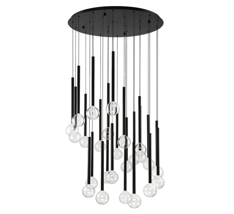 POSITANO 10146-02, 25 Light Round LED Chandelier — Lib&Co. LED Pendant Lights 70.0W 3000K