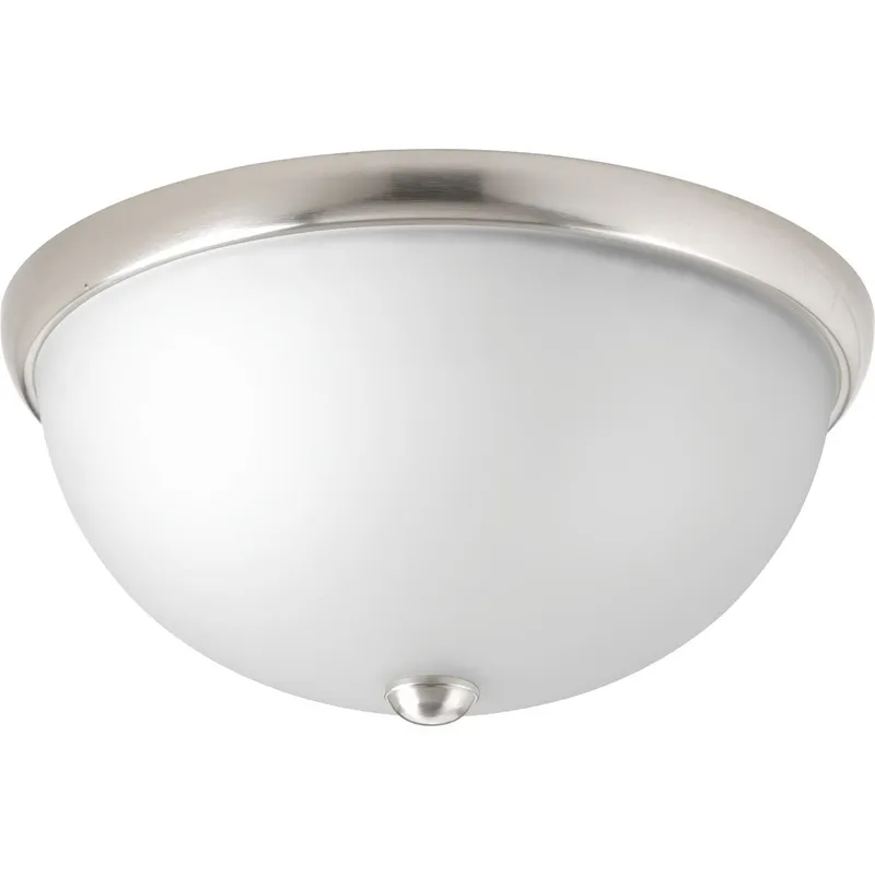 Two-Light 14" Glass Dome Flush Mount — Progress Lighting LED Post Top Lights  