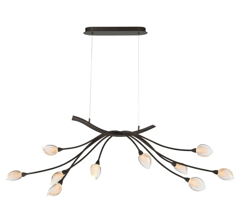 MODENA 12234-043, 10 Light Oval LED Chandelier — Lib&Co. LED Pendant Lights 34.0W 3000K