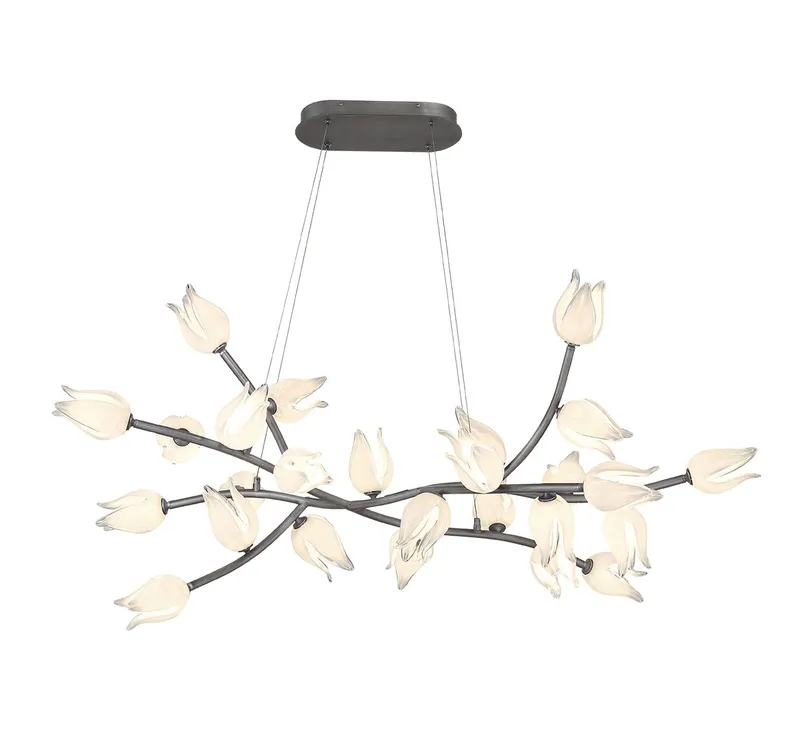 BELLUNO 10115-042, 26 Light Oval LED Chandelier — Lib&Co. LED Pendant Lights 26.0W 3000K