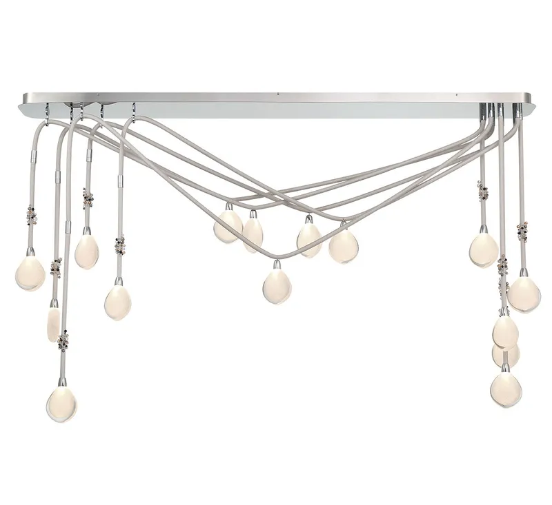 BELLISSIMA 12177-01, 15 Light Linear Chandelier — Lib&Co. LED Linear Lights 32.0W 3000K