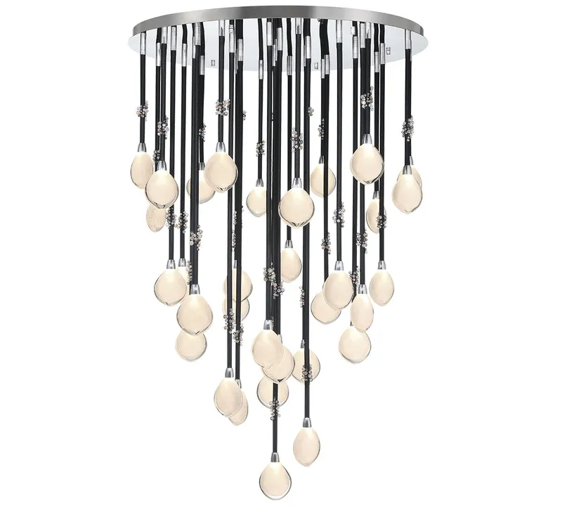 BELLISSIMA 12067-02, 32 Light LED Grand Chandelier — Lib&Co. LED Pendant Lights 65.0W 3000K