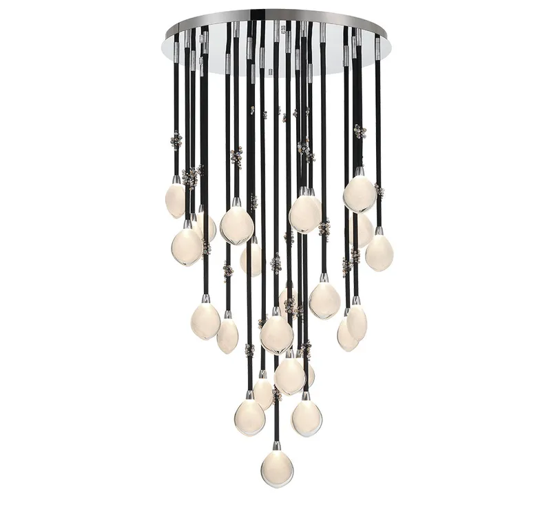 BELLISSIMA 12066-02, 24 Light LED Chandelier — Lib&Co. LED Pendant Lights 48.0W 3000K