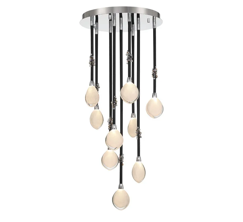 BELLISSIMA 12065-02, 9 Light LED Chandelier — Lib&Co. LED Pendant Lights 20.0W 3000K