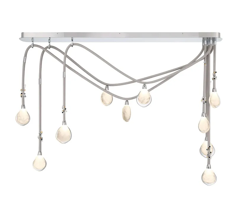BELLISSIMA 12068-01, 10 Light Linear Chandelier — Lib&Co. LED Linear Lights 21.0W 3000K