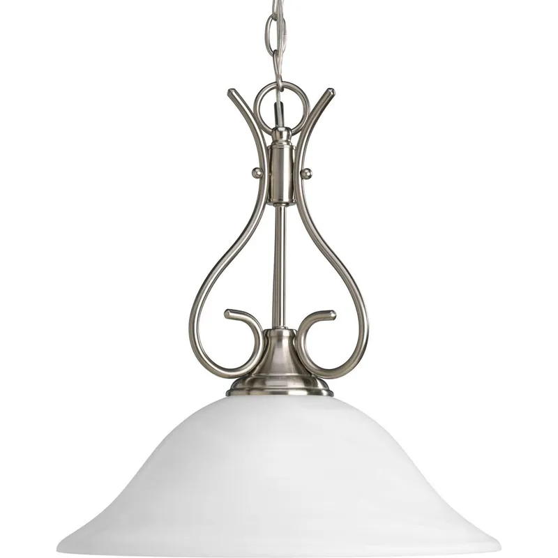 Alabaster Glass One-Light Pendant Light — Progress Lighting LED Landscape Lights  