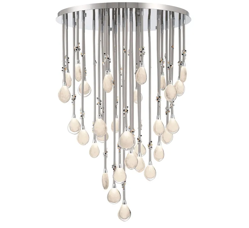 BELLISSIMA 12067-01, 32 Light LED Grand Chandelier — Lib&Co. LED Pendant Lights 65.0W 3000K