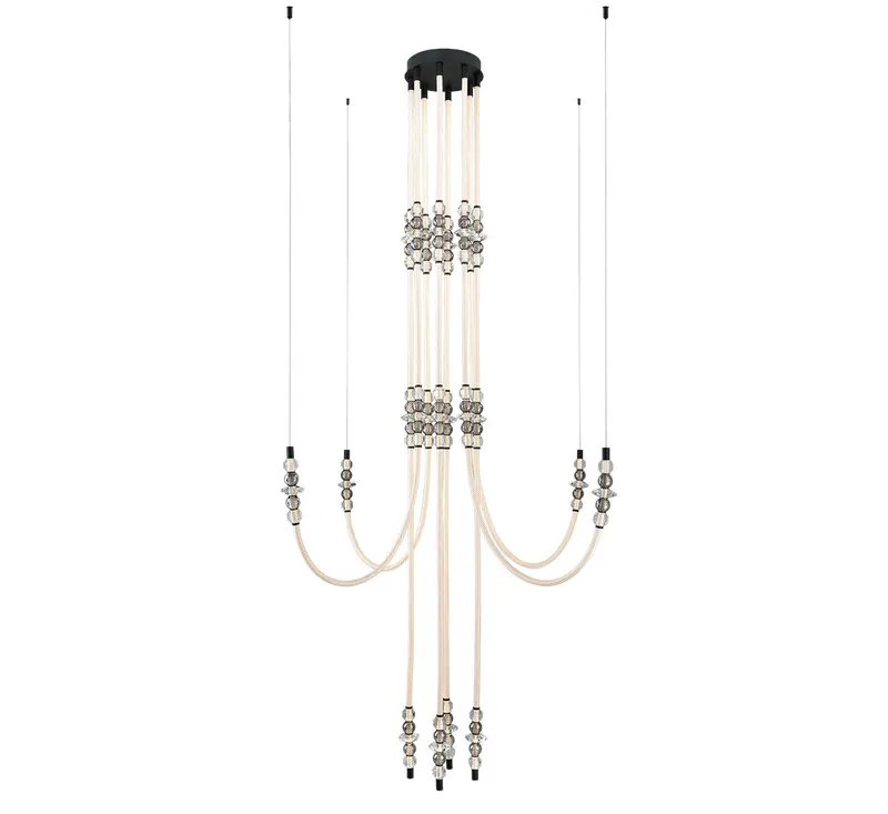 ALCAMO 12285-02, 8 Light LED Chandelier — Lib&Co. LED Pendant Lights 160.0W 3000K