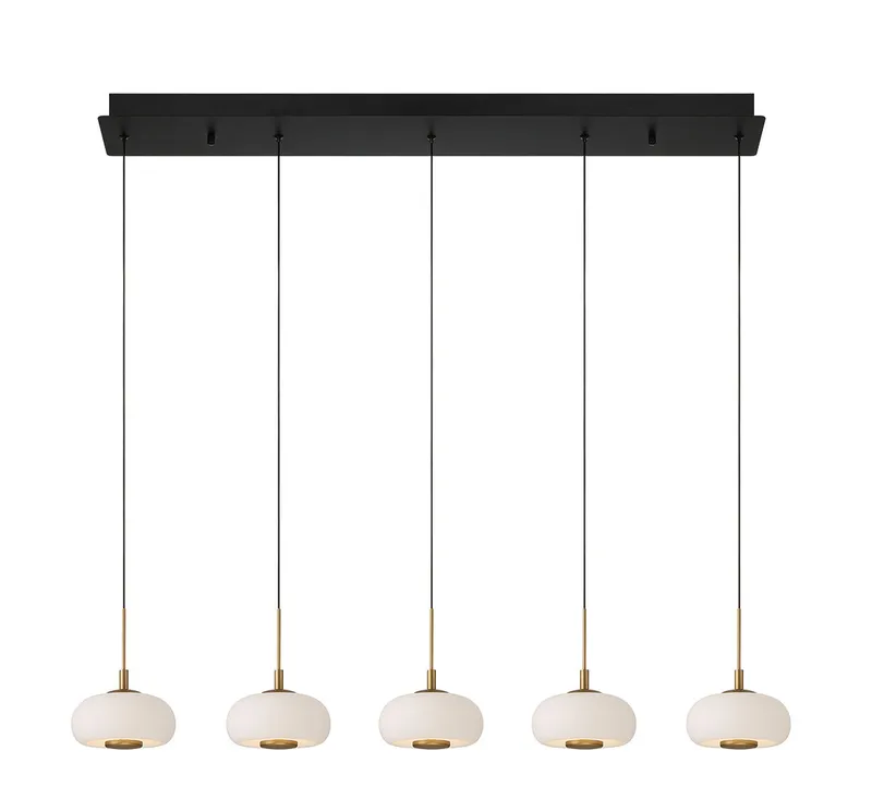 ADELFIA 10199-02, 5 Light Linear LED Chandelier — Lib&Co. LED Linear Lights 37.5W 3000K