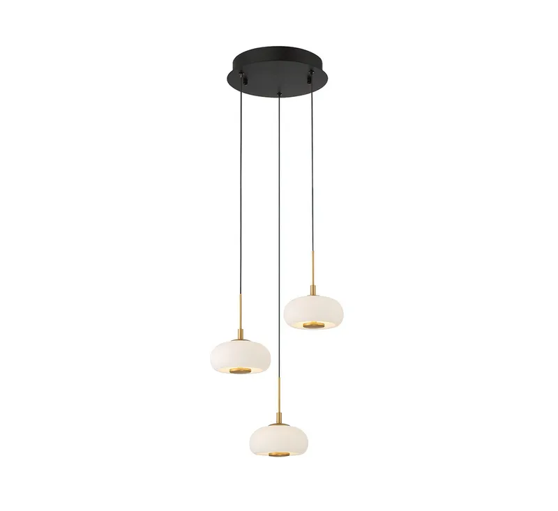 ADELFIA 10194-02, 3 Light Round LED Pendant — Lib&Co. LED Pendant Lights 22.5W 3000K
