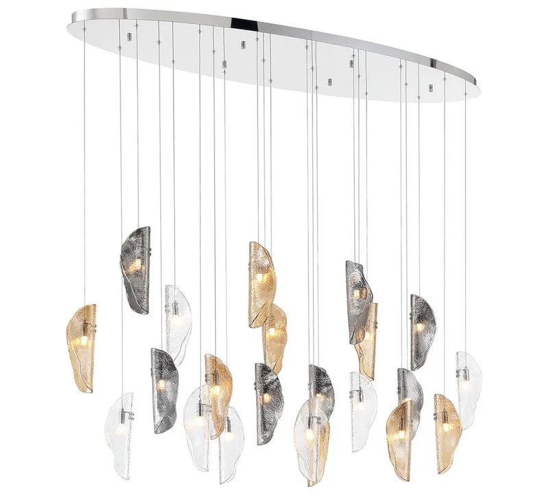 SORRENTO 12220-023-01, 22 Light Oval LED Chandelier — Lib&Co. LED Pendant Lights 3.0W 3000K