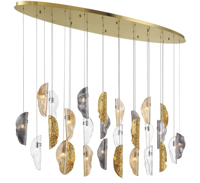 SORRENTO 12221-024-07, 28 Light Oval LED Chandelier — Lib&Co. LED Pendant Lights 3.0W 3000K
