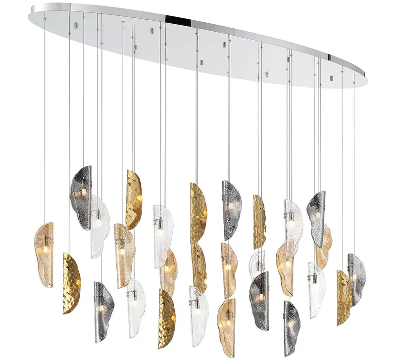 SORRENTO 12221-024-01, 28 Light Oval LED Chandelier — Lib&Co. LED Pendant Lights 3.0W 3000K