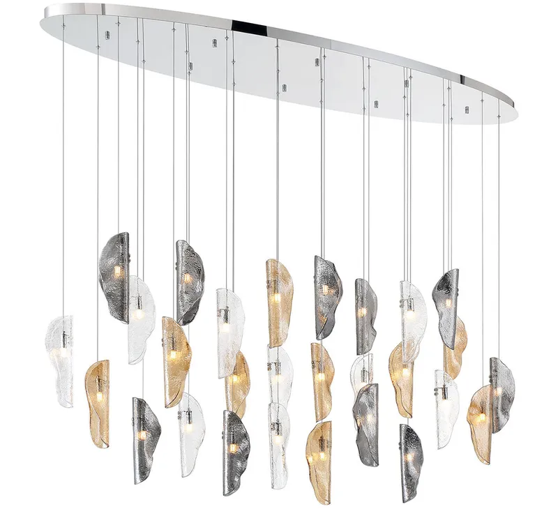 SORRENTO 12221-023-01, 28 Light Oval LED Chandelier — Lib&Co. LED Pendant Lights 3.0W 3000K