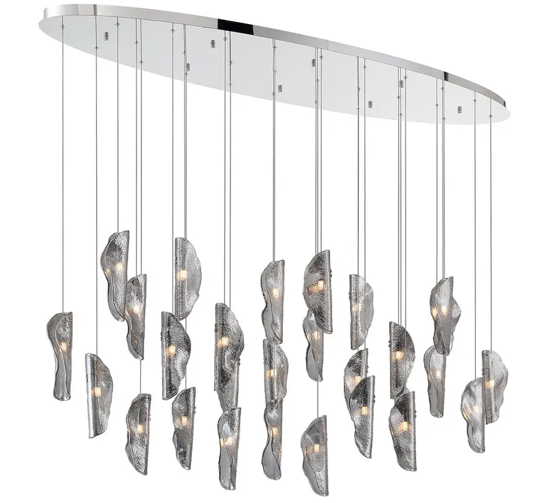 SORRENTO 12221-019-01, 28 Light Oval LED Chandelier — Lib&Co. LED Pendant Lights 3.0W 3000K