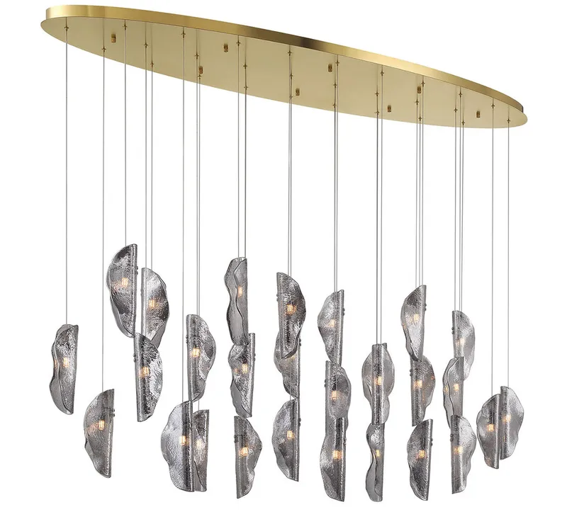SORRENTO 12221-019-07, 28 Light Oval LED Chandelier — Lib&Co. LED Pendant Lights 3.0W 3000K