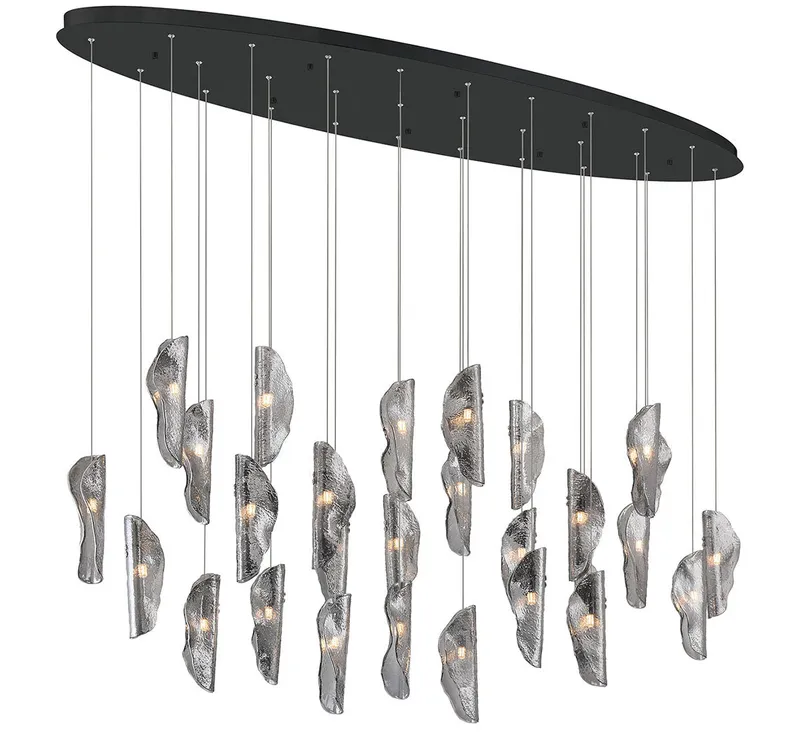 SORRENTO 12221-019-02, 28 Oval LED Chandelier — Lib&Co. LED Pendant Lights 3.0W 3000K