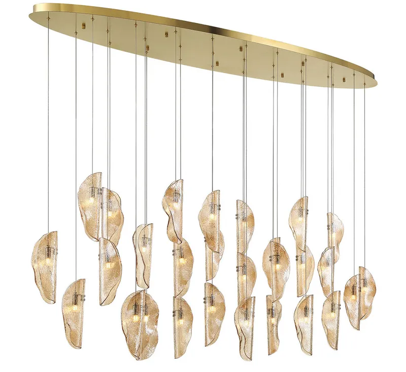 SORRENTO 12221-018-07, 28 Light Oval LED Chandelier — Lib&Co. LED Pendant Lights 3.0W 3000K