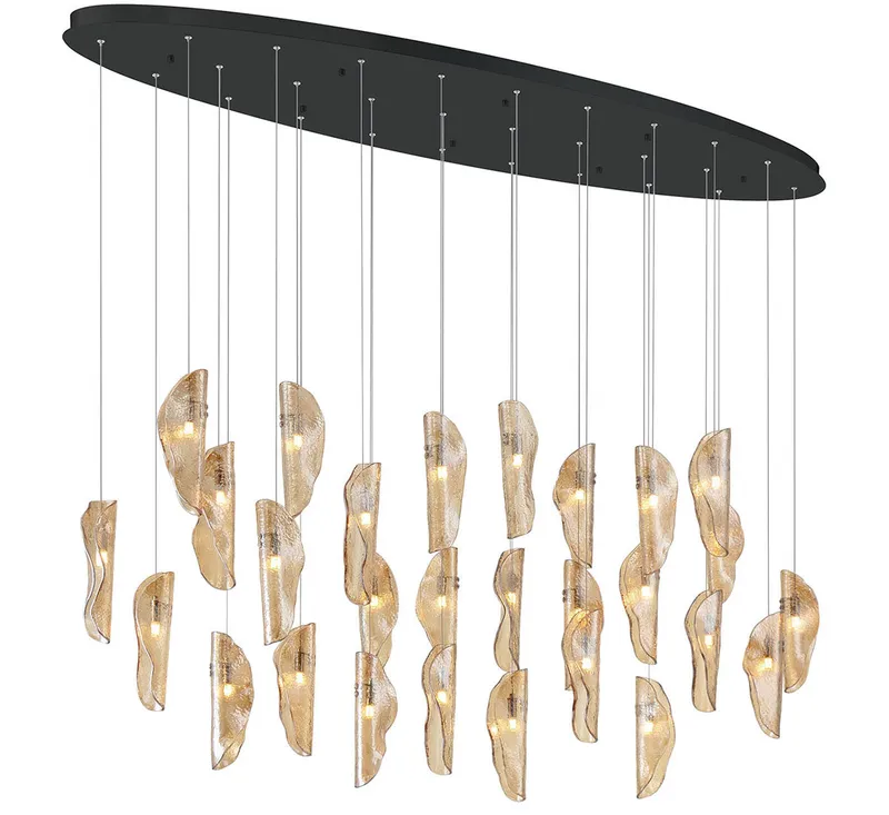 SORRENTO 12221-018-02, 28 Light Oval LED Chandelier — Lib&Co. LED Pendant Lights 3.0W 3000K