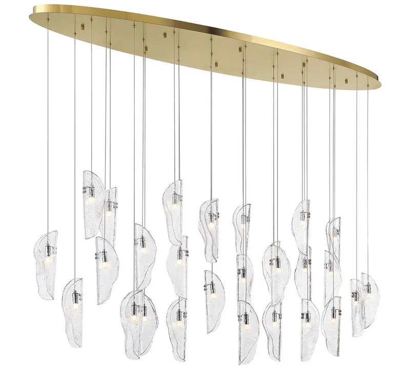 SORRENTO 12221-017-07, 28 Light Oval LED Chandelier — Lib&Co. LED Pendant Lights 3.0W 3000K