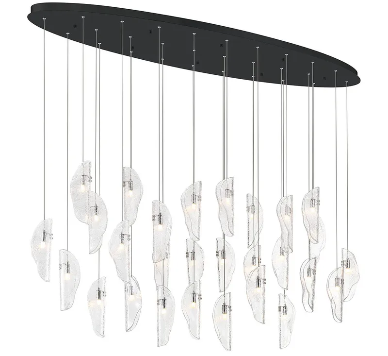 SORRENTO 12221-017-02, 28 Light Oval LED Chandelier — Lib&Co. LED Pendant Lights 3.0W 3000K