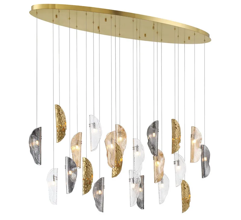 SORRENTO 12220-024-07, 22 Light Oval LED Chandelier — Lib&Co. LED Pendant Lights 3.0W 3000K