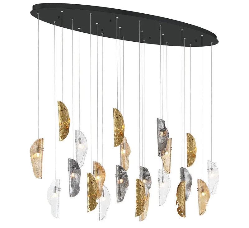 SORRENTO 12220-024-02, 22 Light Oval LED Chandelier — Lib&Co. LED Pendant Lights 3.0W 3000K