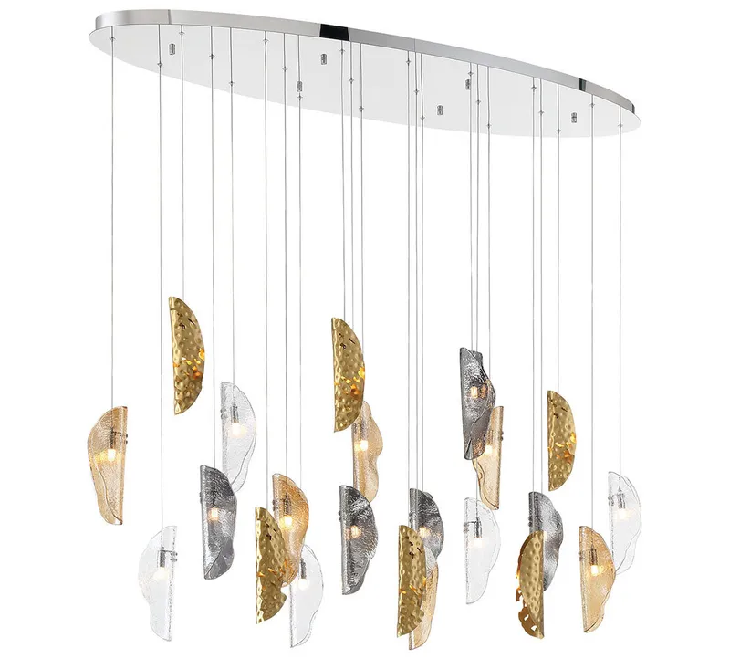 SORRENTO 12220-024-01, 22 Light Oval LED Chandelier — Lib&Co. LED Pendant Lights 3.0W 3000K