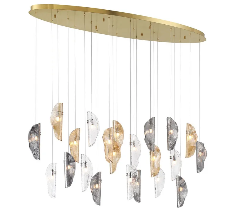 SORRENTO 12220-023-07, 22 Light Oval LED Chandelier — Lib&Co. LED Pendant Lights 3.0W 3000K