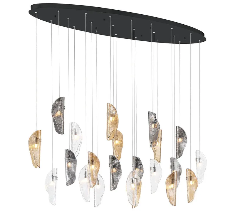 SORRENTO 12220-023-02, 22 Light Oval LED Chandelier — Lib&Co. LED Pendant Lights 3.0W 3000K