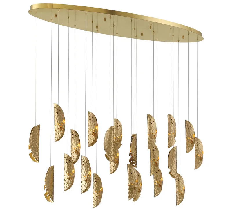SORRENTO 12220-020-07, 22 Light Oval LED Chandelier — Lib&Co. LED Pendant Lights 3.0W 3000K