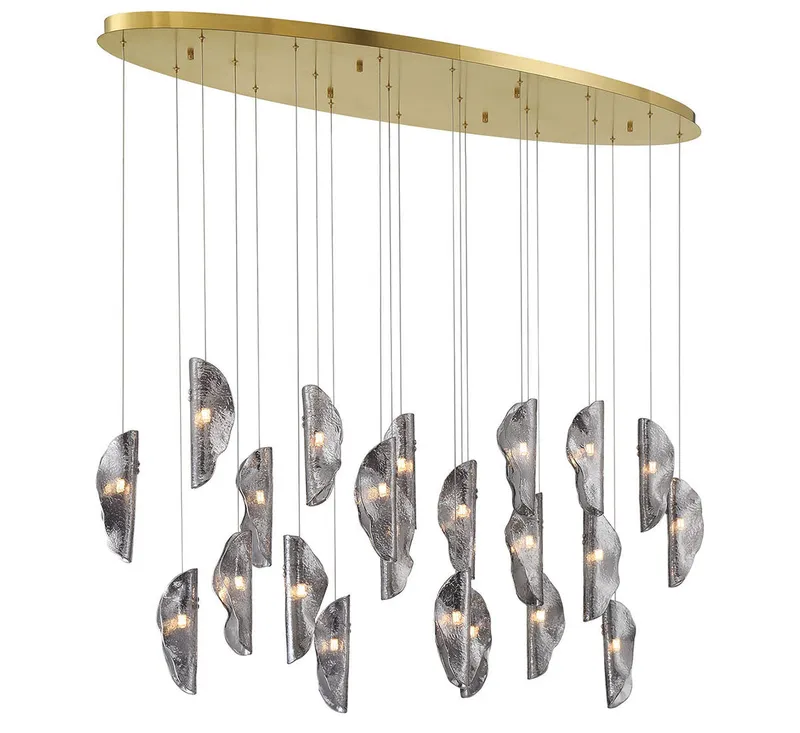 SORRENTO 12220-019-07, 22 Light Oval LED Chandelier — Lib&Co. LED Pendant Lights 3.0W 3000K