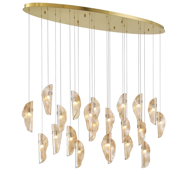SORRENTO 12220-018-07, 22 Light Oval LED Chandelier — Lib&Co. LED Pendant Lights 3.0W 3000K