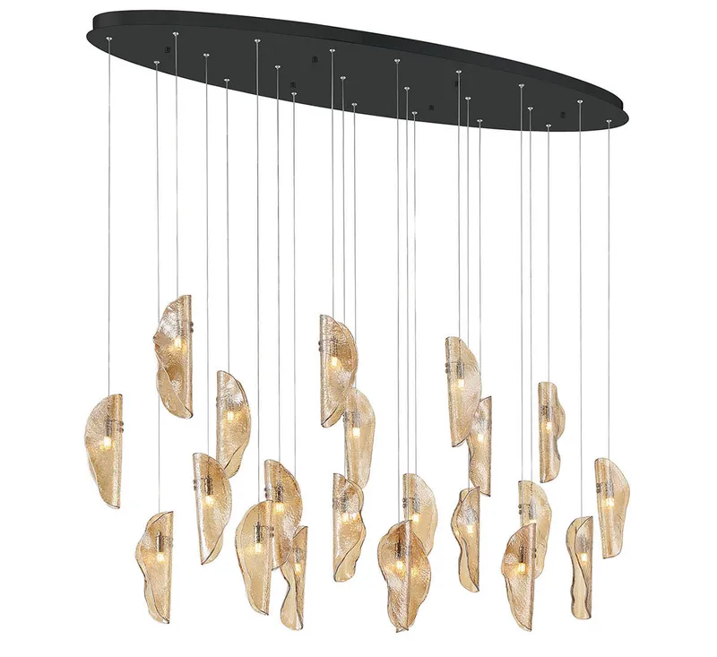 SORRENTO 12220-018-02, 22 Light Oval LED Chandelier — Lib&Co. LED Pendant Lights 3.0W 3000K