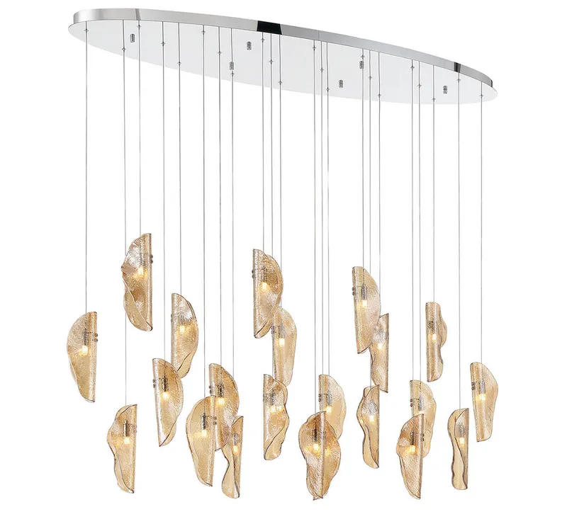 SORRENTO 12220-018-01, 22 Light Oval LED Chandelier — Lib&Co. LED Pendant Lights 3.0W 3000K